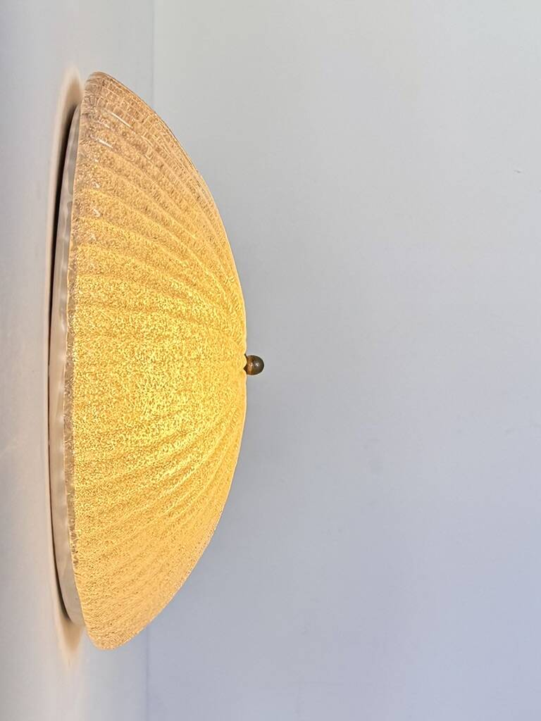 Vintage XL Murano glass wall light, Italy, 1970.