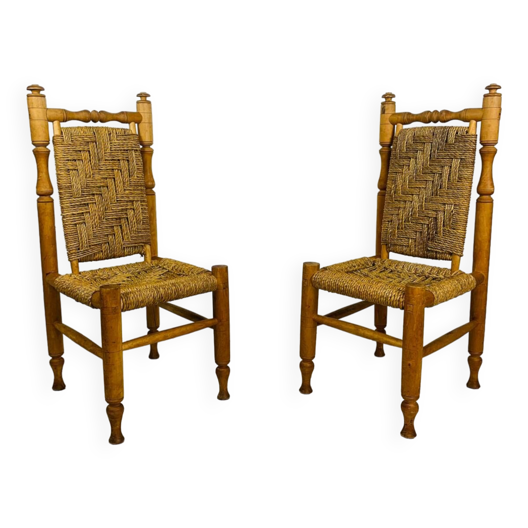 Wood and rope chair