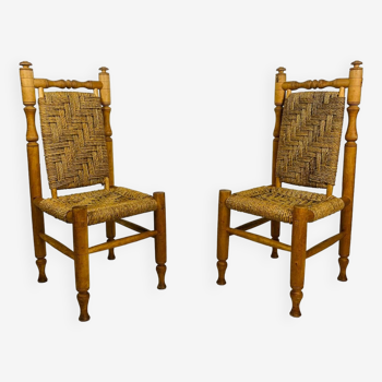 Wood and rope chair