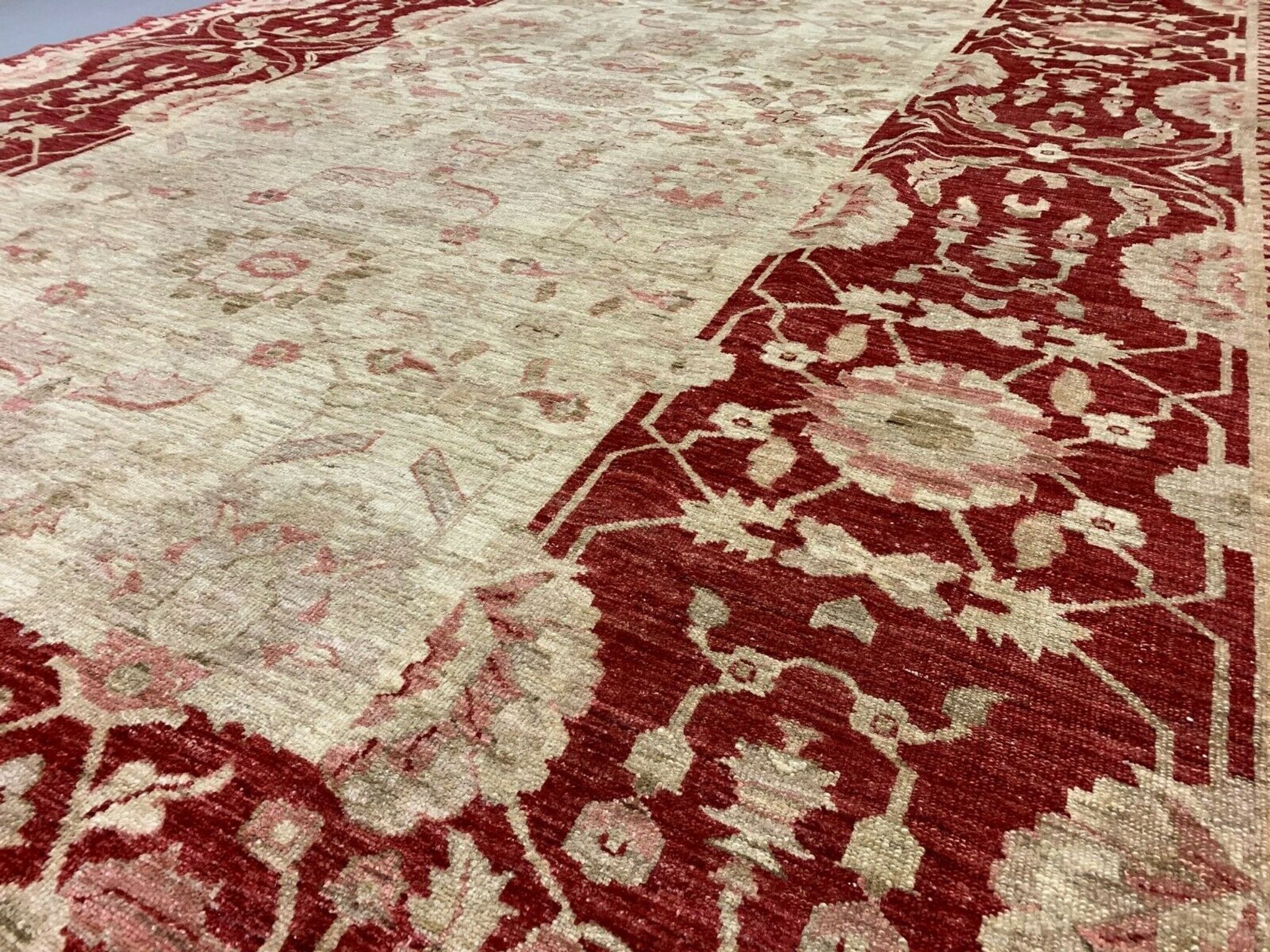 Afghan wool Ziegler rug 313x220 cm