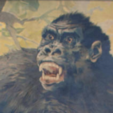 Poster "Gorilla" educational grid 1891