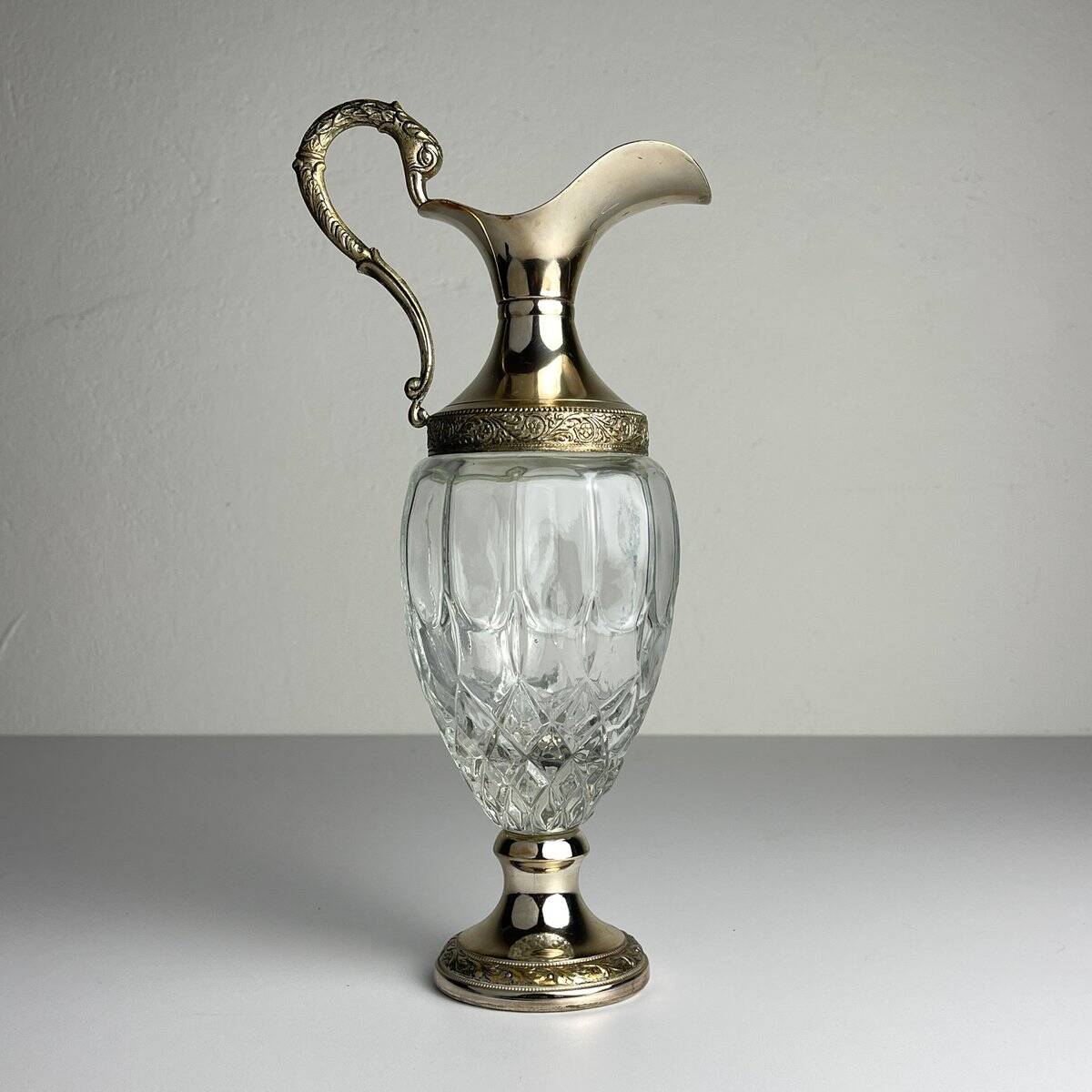 Vintage silver-plated carafe, 1950s.
