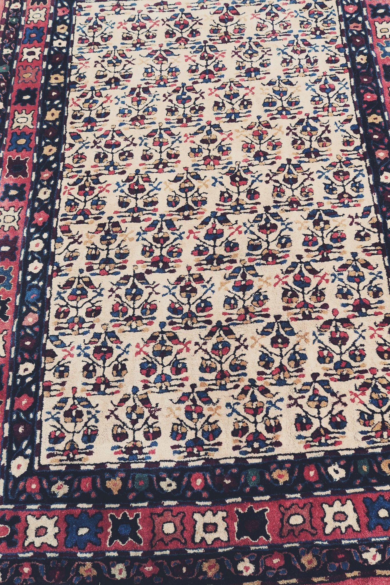 Tapis français lys de france 1950