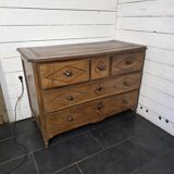 19th century solid oak chest of drawers