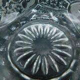 Vide-pocket / crystal cup with floral decoration