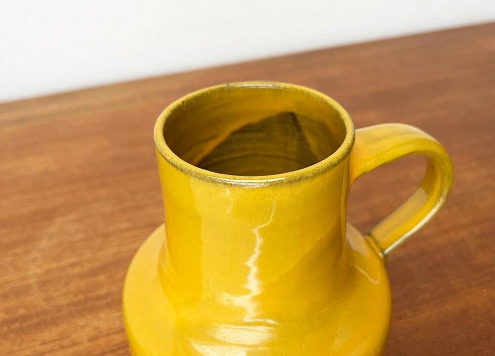 Minimalist carafe vase by BKW Böttger Keramik Wandsbek, Hamburg, Germany, 1960s.
