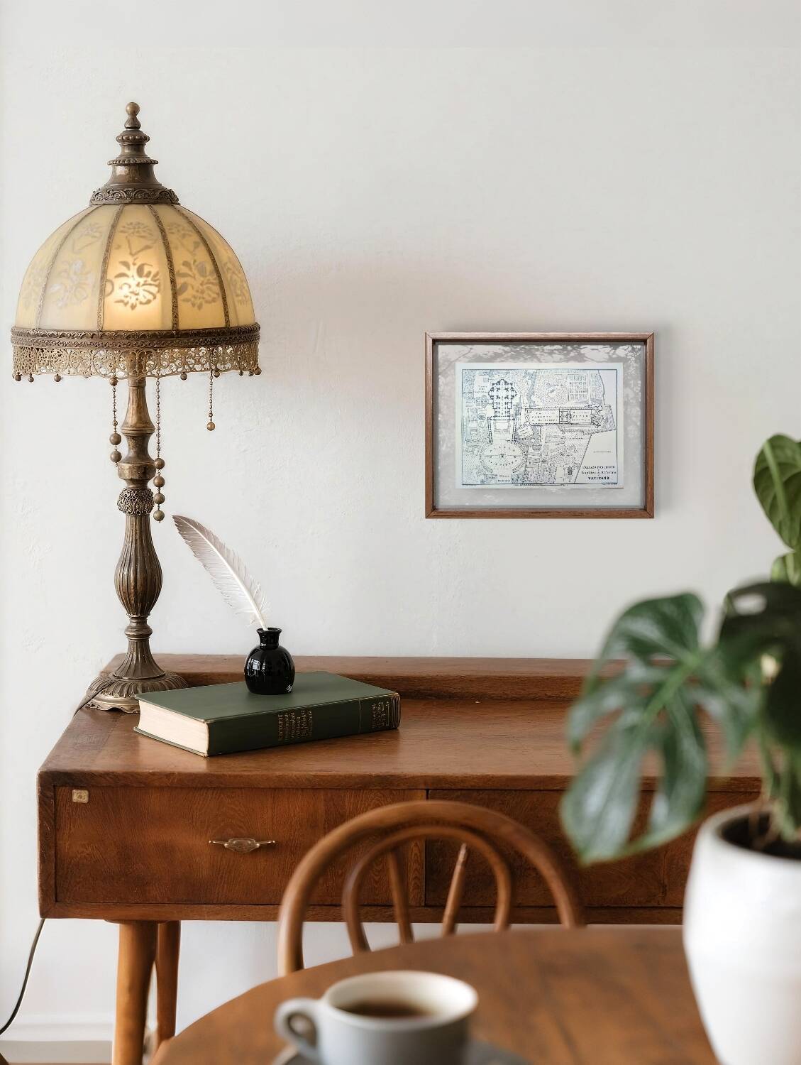 The Vatican, Vintage map printed in 1894