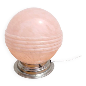 Lampe globe rose esprit