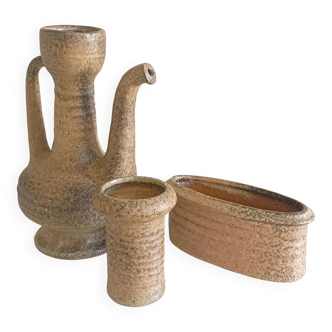 Wabi-Sabi Ceramics Set by Marius Van Woerden, Vest Keramiek, 1960s