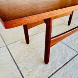 Teak coffee table in Scandinavian style, circa 1960s.