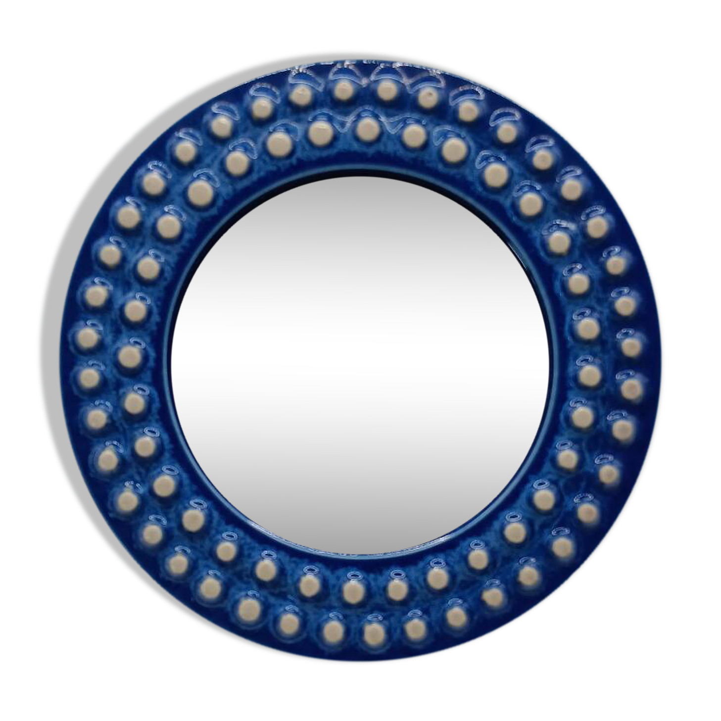 “Kuli” Ceramic Mirror by Britt Louise Sundell for Gustavsberg
