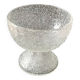 Vintage frosted crystal footed bowl