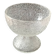 Vintage frosted crystal footed bowl