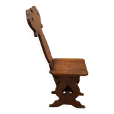 Rare chaise lorraine en chêne XIX siècle