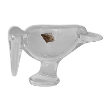 Heron marabout bird crystal of Vannes