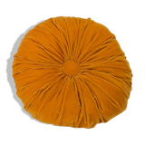 Round cushion in yellow