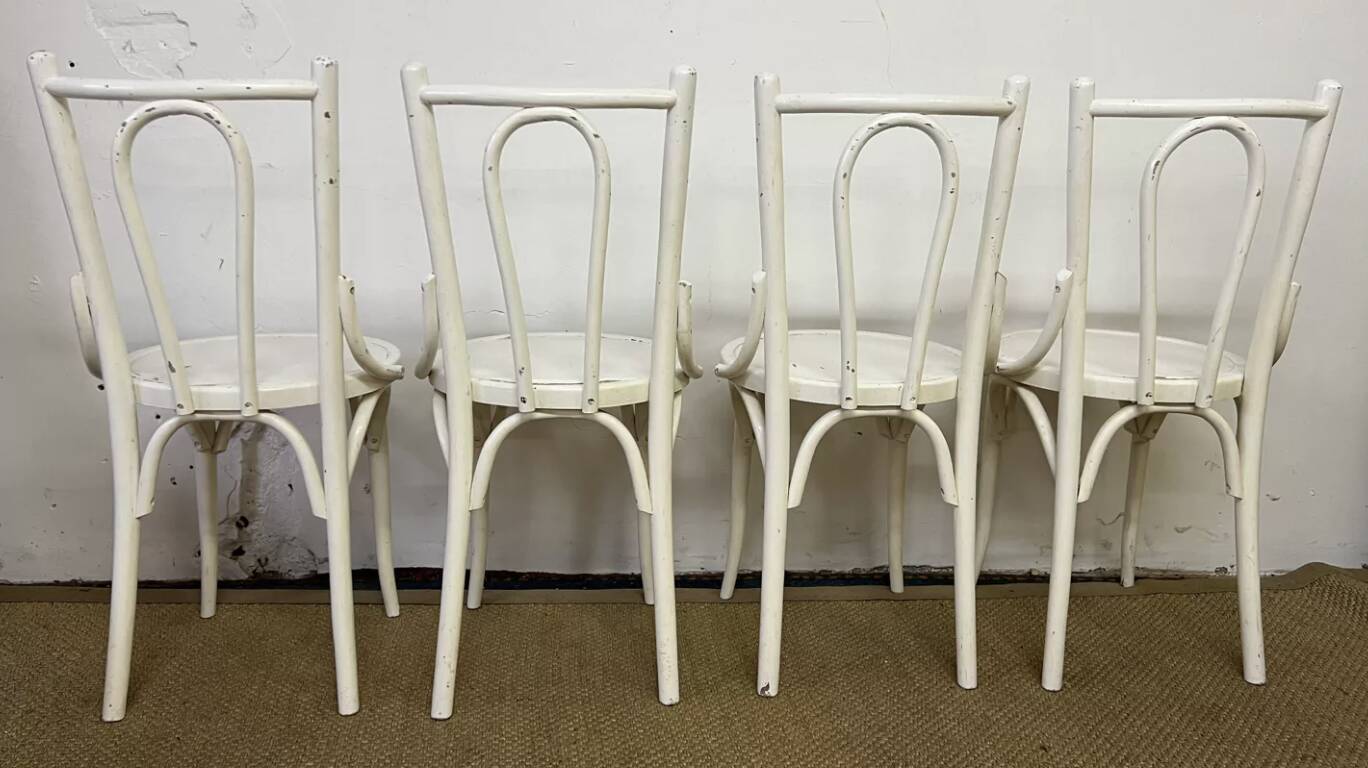 Set of 4 vintage bistro chairs