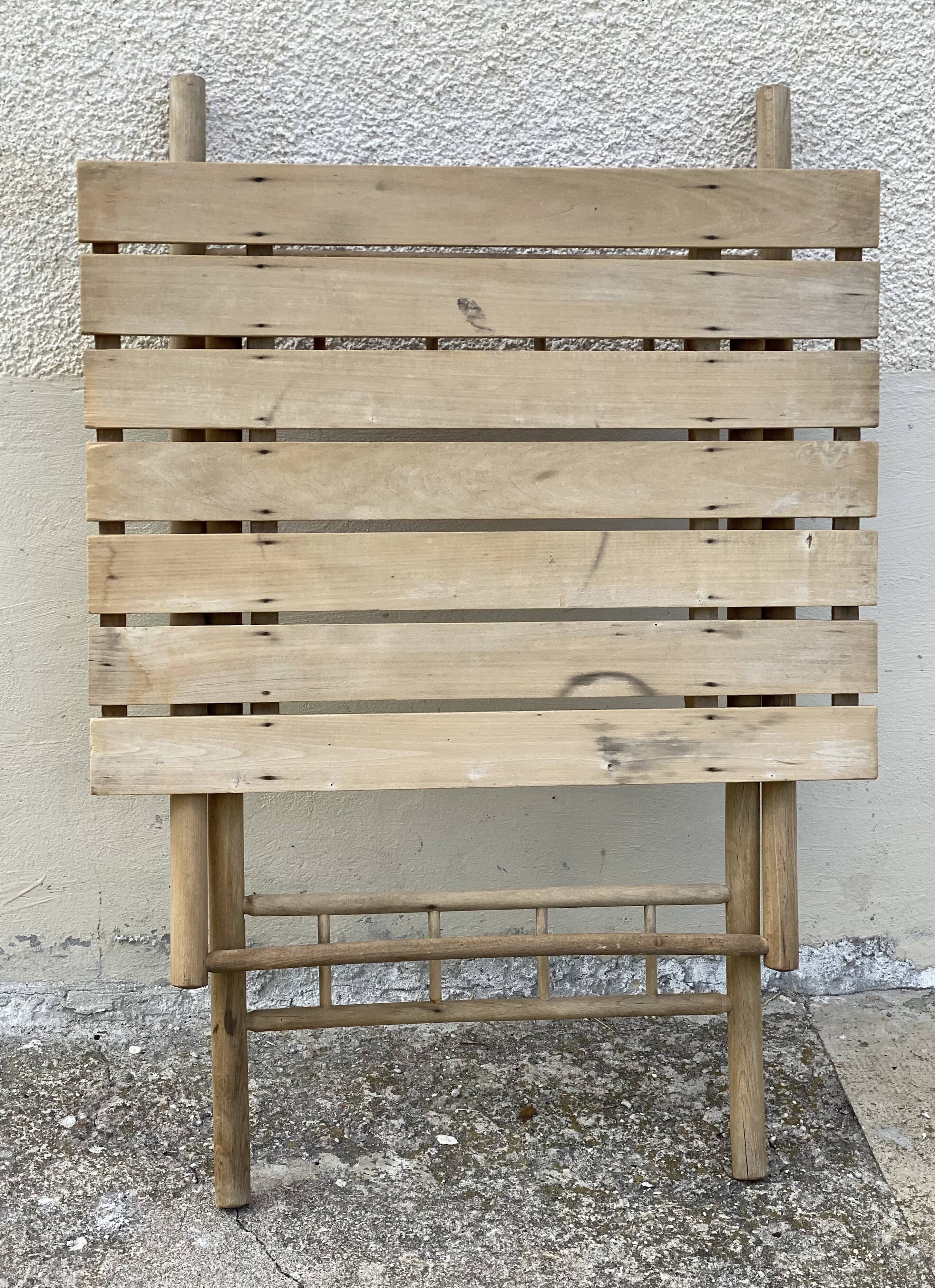 Vintage 1960 folding wooden table
