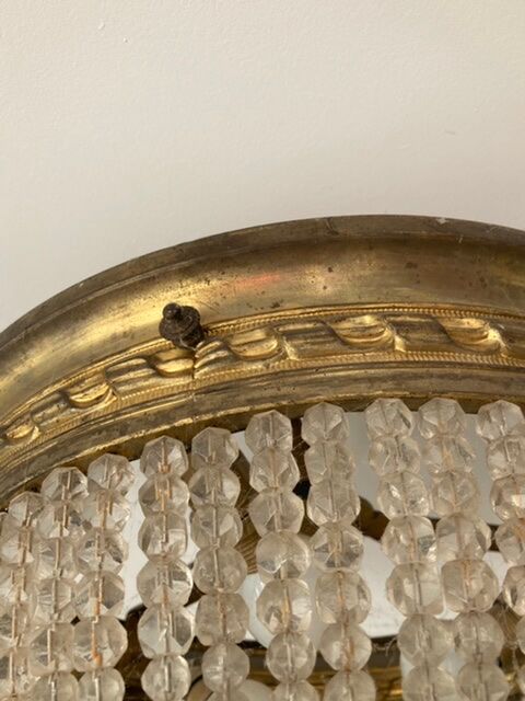 Lustre/basket ceiling / brass hot air balloon and glass