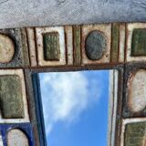 Sblime Vallauris ceramic mirror “Les Argonautes” signed
