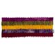 Vintage Hand-Knotted Tulu Runner Rug in Red, Purple, Yellow, Green and Magenta, 100% Mohair Wool