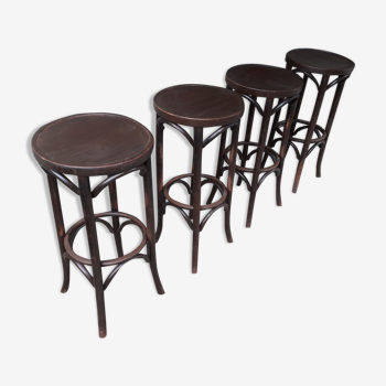 Suite of 4 bar stools