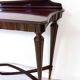 Table Console en Hêtre Ébène, Design Italien Vintage des Années 1960, Excellent état
