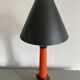 Foot and lampshade painted metal, fabric cable 2 m
