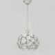White metal floral pendant light. 1970s