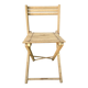 Antique folding chair with wooden slats