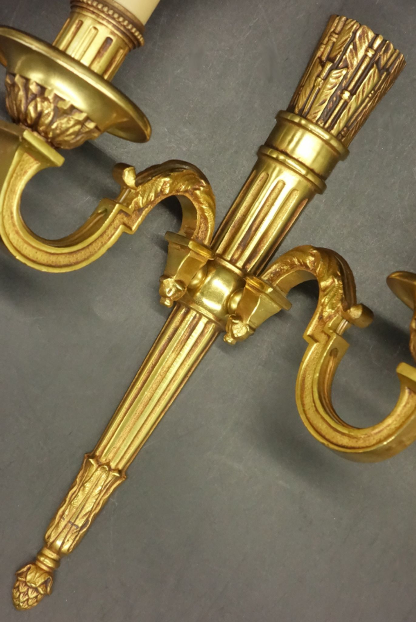 Pair of Louis XVI style wall sconces