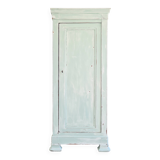 Renovated antique hosiery cabinet - liberty green