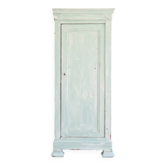 Renovated antique hosiery cabinet - liberty green