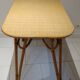 Vintage rattan dining table in the 60s