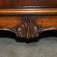 Partner desk with two carved columns featuring lion heads, according to Thomas Chippendale, restored.