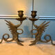 Pair of chimera candlesticks