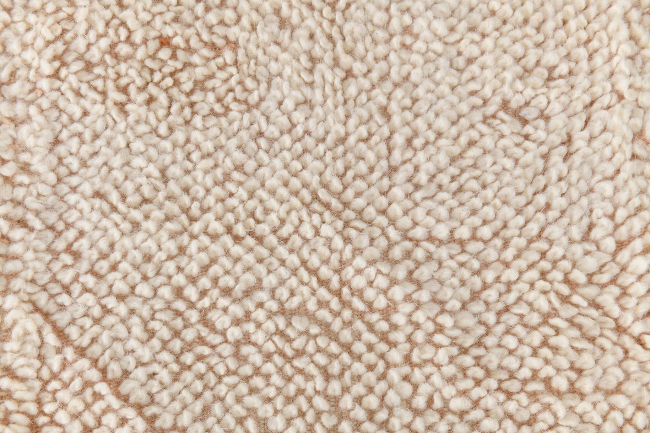 8x10 Peach Orange Handmade Wool Vintage Rug, 250x304Cm SK 34929