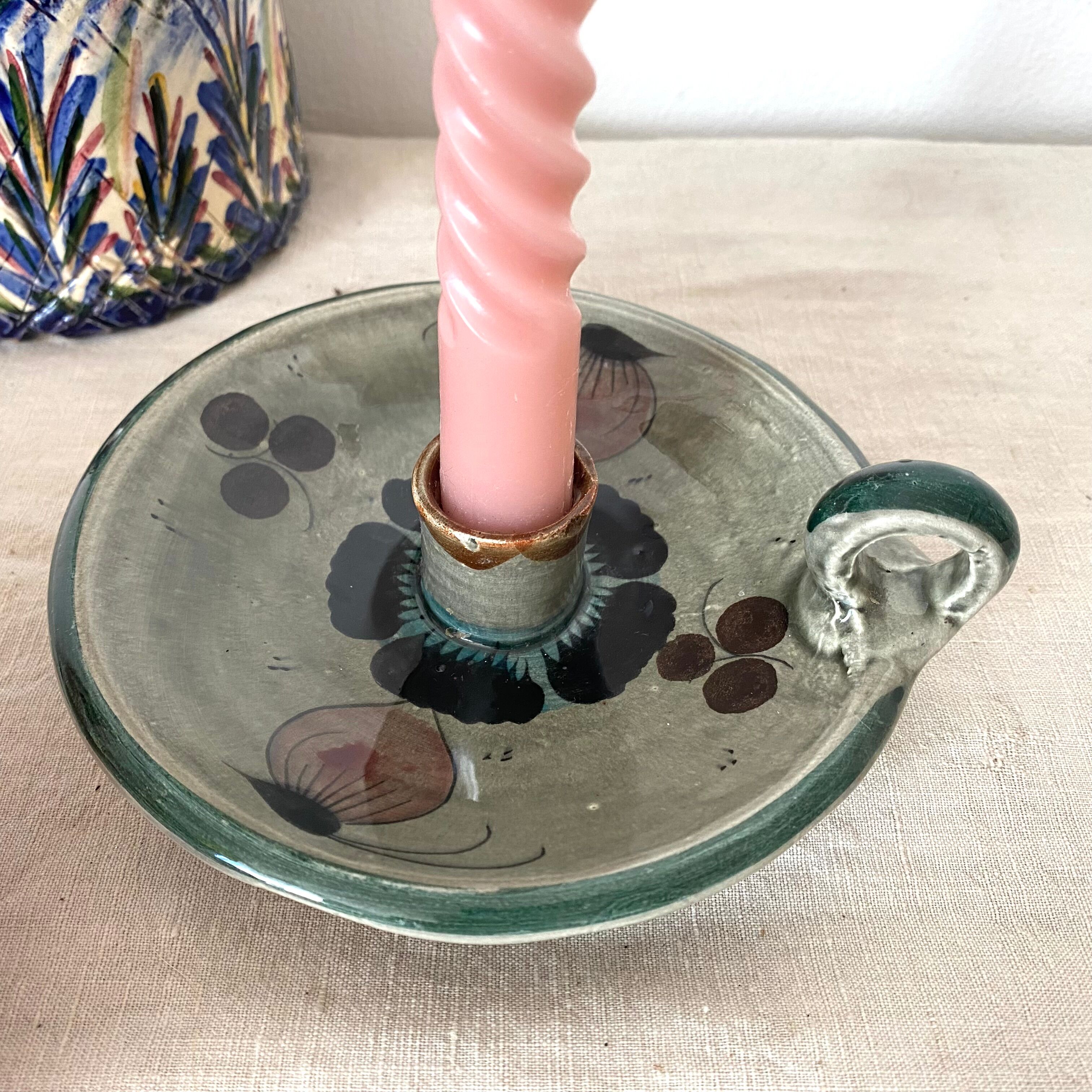 Ceramic thumb candle holder Mexico