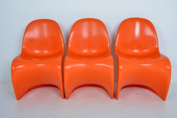 3 Chaises de Verner  Panton pour Herman Miller  datant des années 70