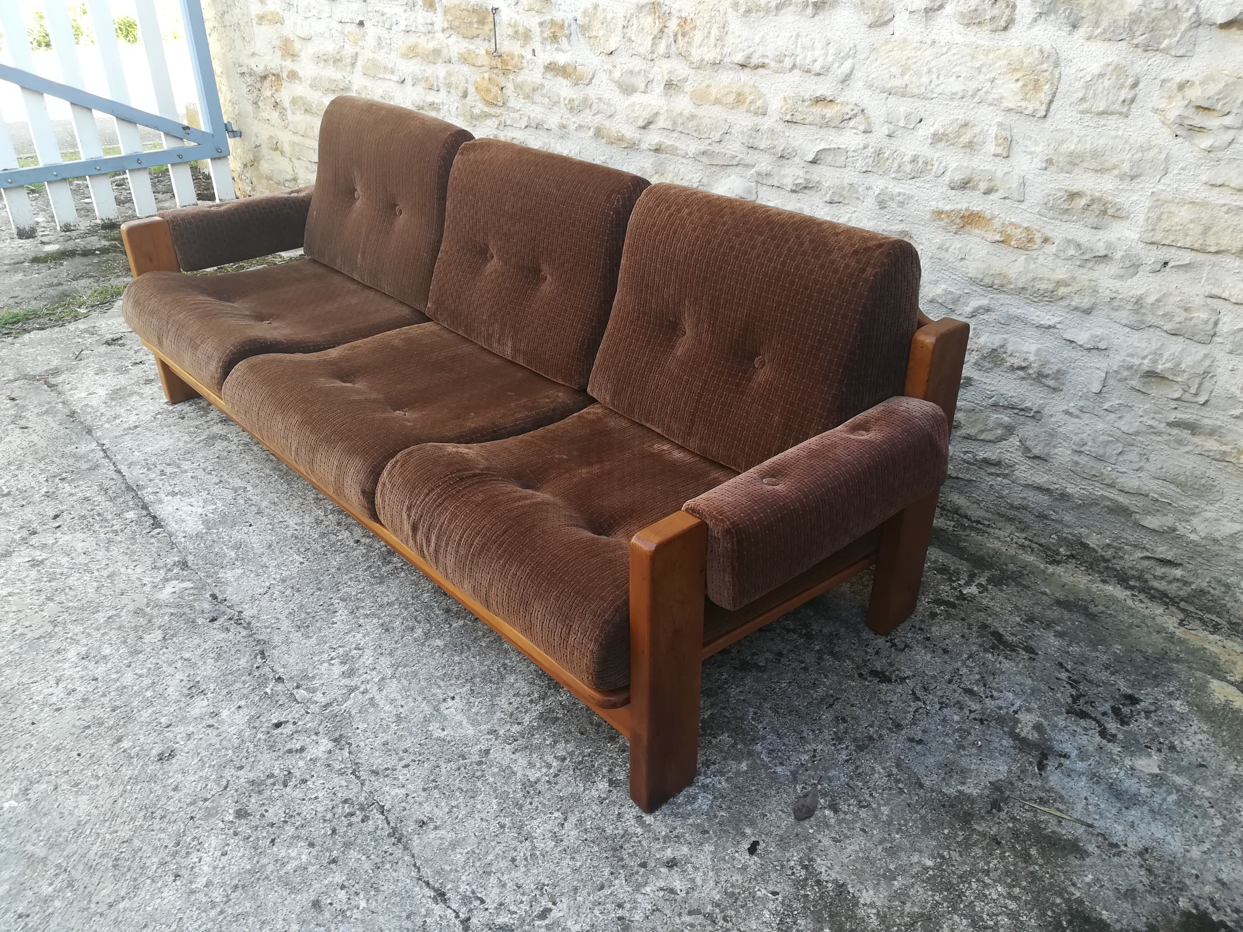 Scandinavian elm sofa