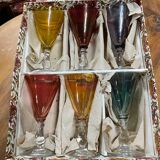 Set of 6 Hungarian crystal glasses