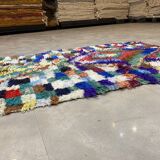 Tapis multicolor en tissu boucherouite 110x200cm