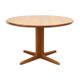 Extendable round mid century teak dining table, 1950s, Denmark