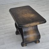1950s, Danish artdeco coffee table with shelf, ash wood.
