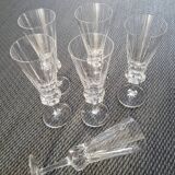 6 flûtes en cristal
