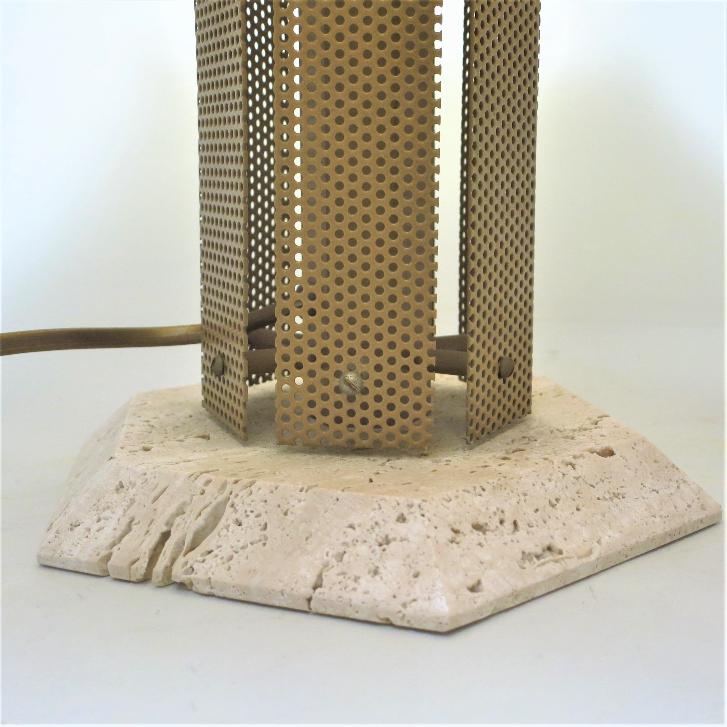 Italian brutalist lamp 70s