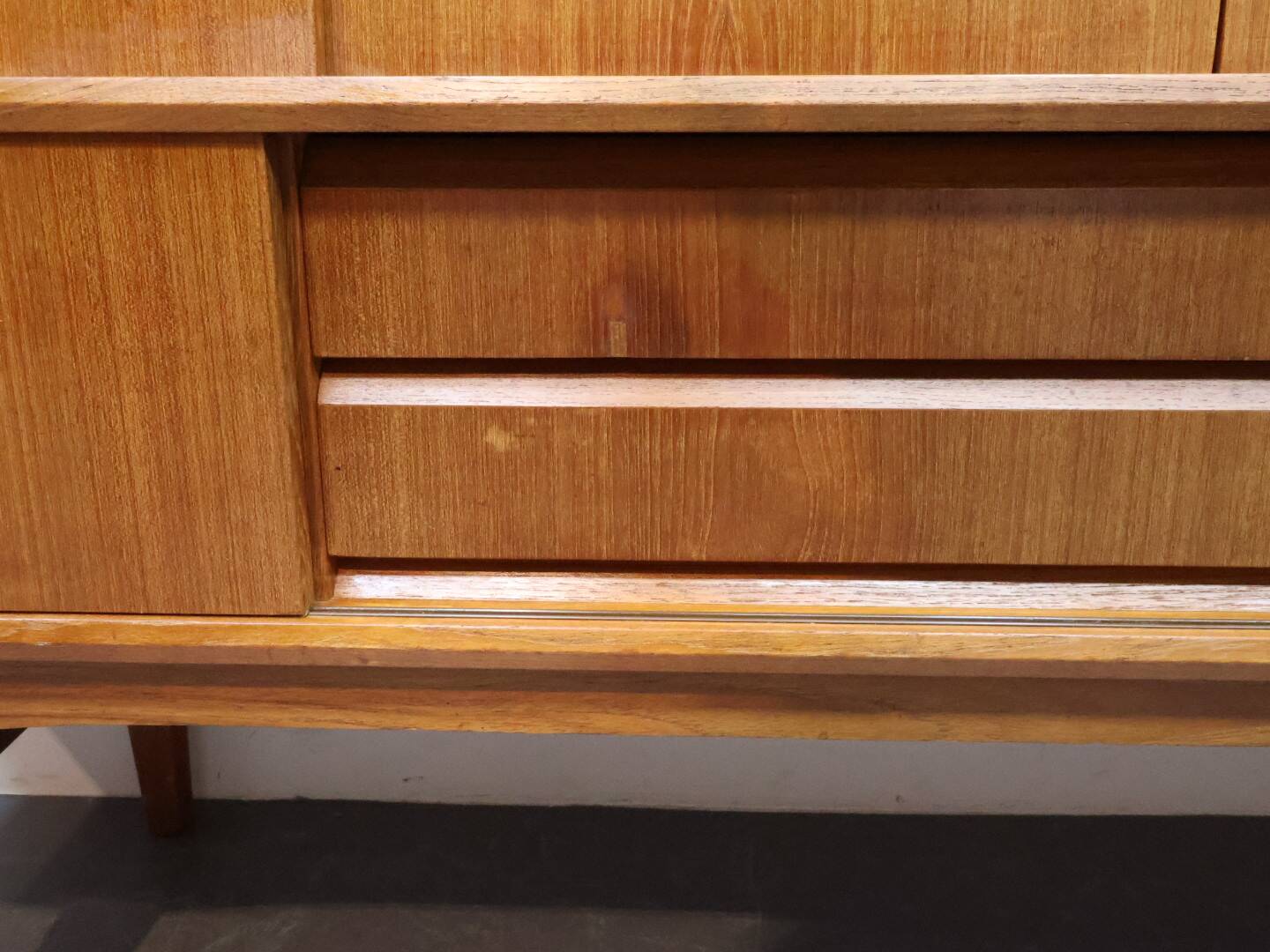 Vintage wandmeubel Deens Teak