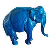 Statue élephant Art Deco en céramique Paul Milet