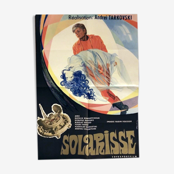 Affiche originale de 1972 Solaris Andreï Tarkovski film russe science fiction