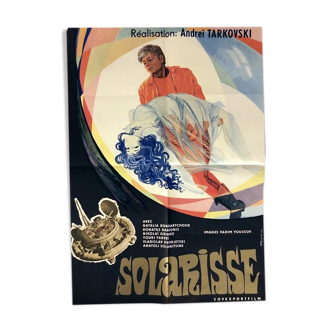 Affiche originale de 1972 Solaris Andreï Tarkovski film russe science fiction